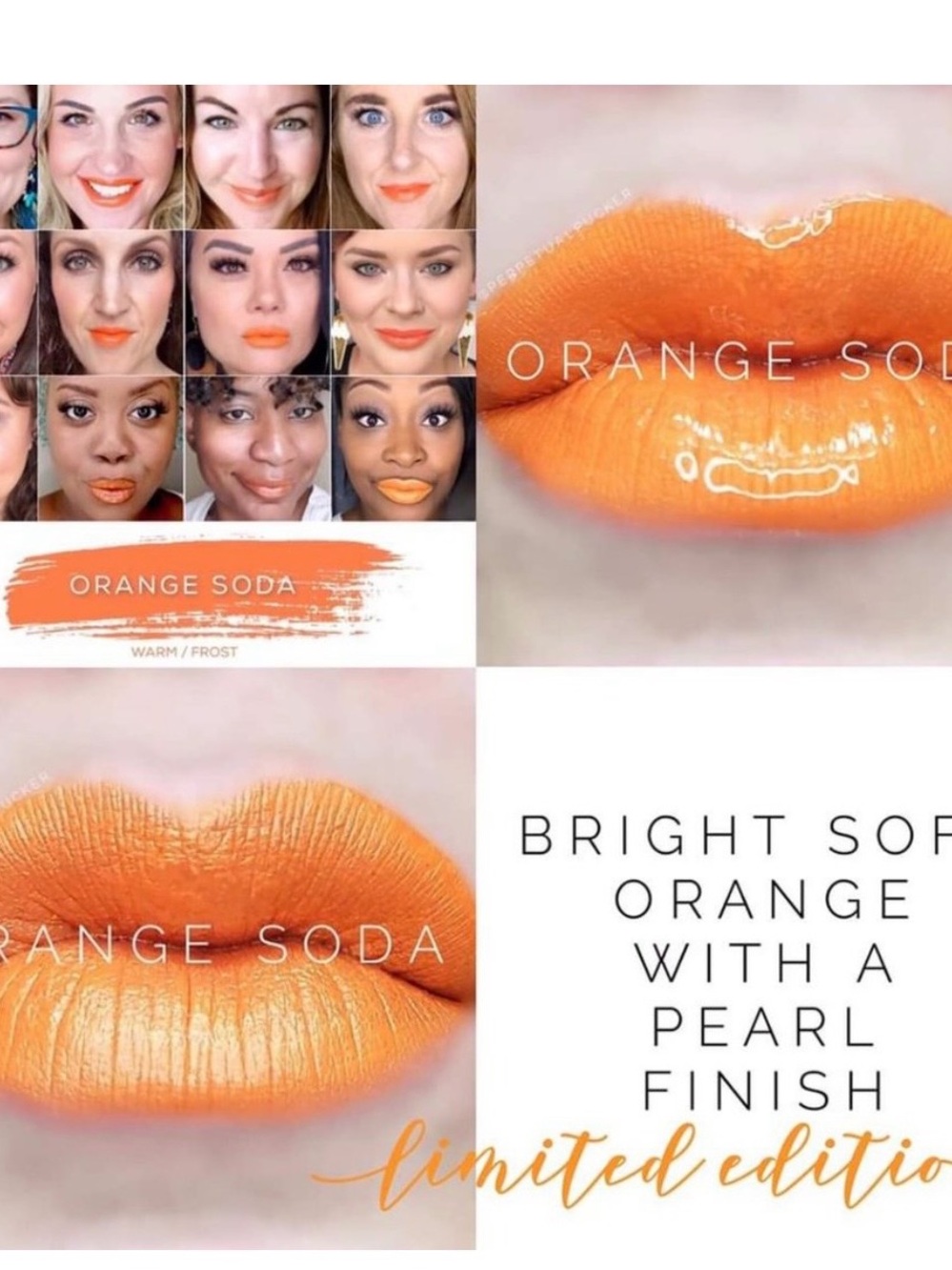Lipsense Orange Soda Lipstick - Bright Orange